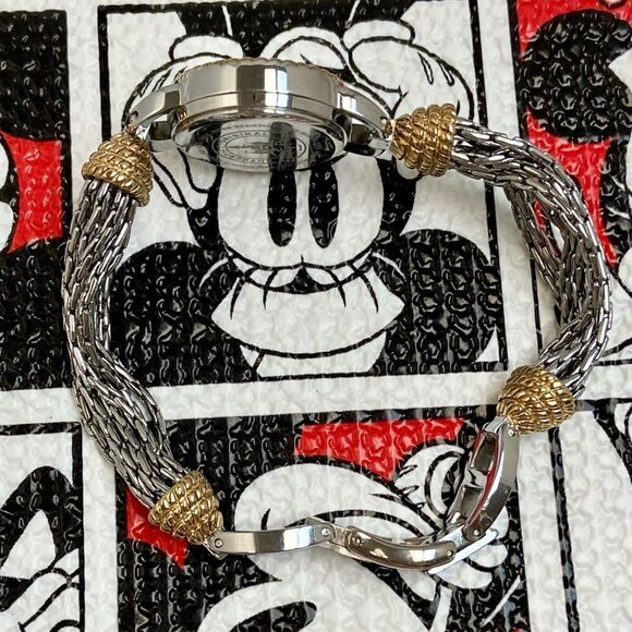 Disney Parks Minnie Mouse Two-Tone Bracelet Watch Mother of Pearl Dial main image 4
